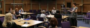 Forum members at meeting