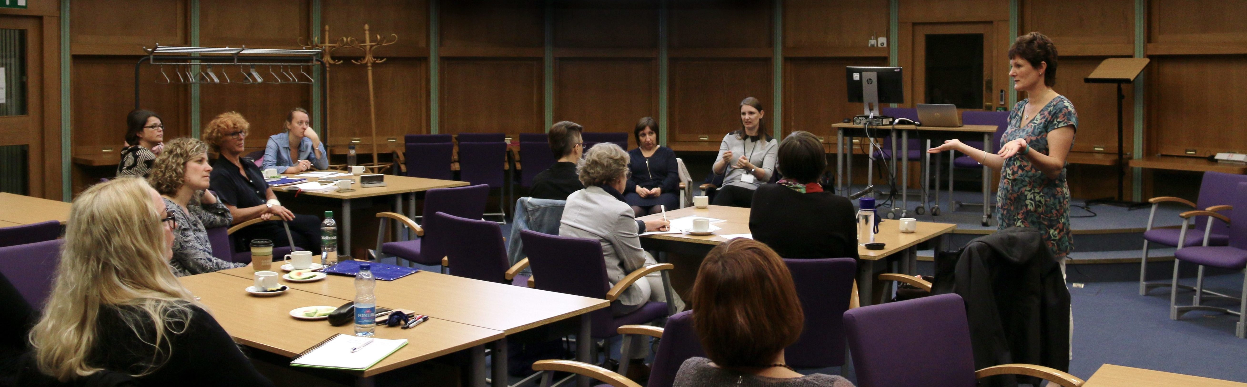 Forum members at meeting